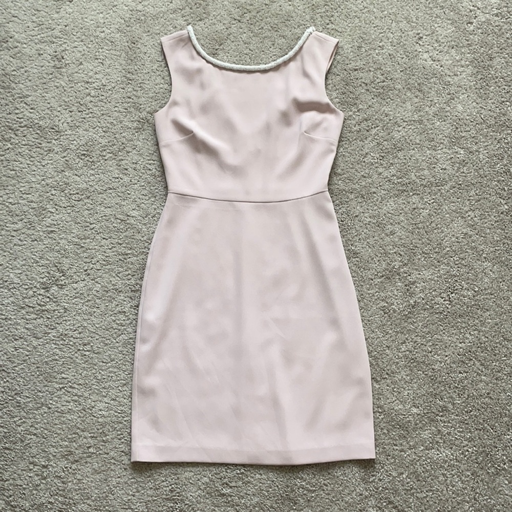 Sleeveless Beaded Neck Dress